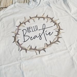 Hello beastie maleficent tee